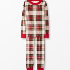 Hanna Andersson Red Plaid Pajamas Sz 120cm